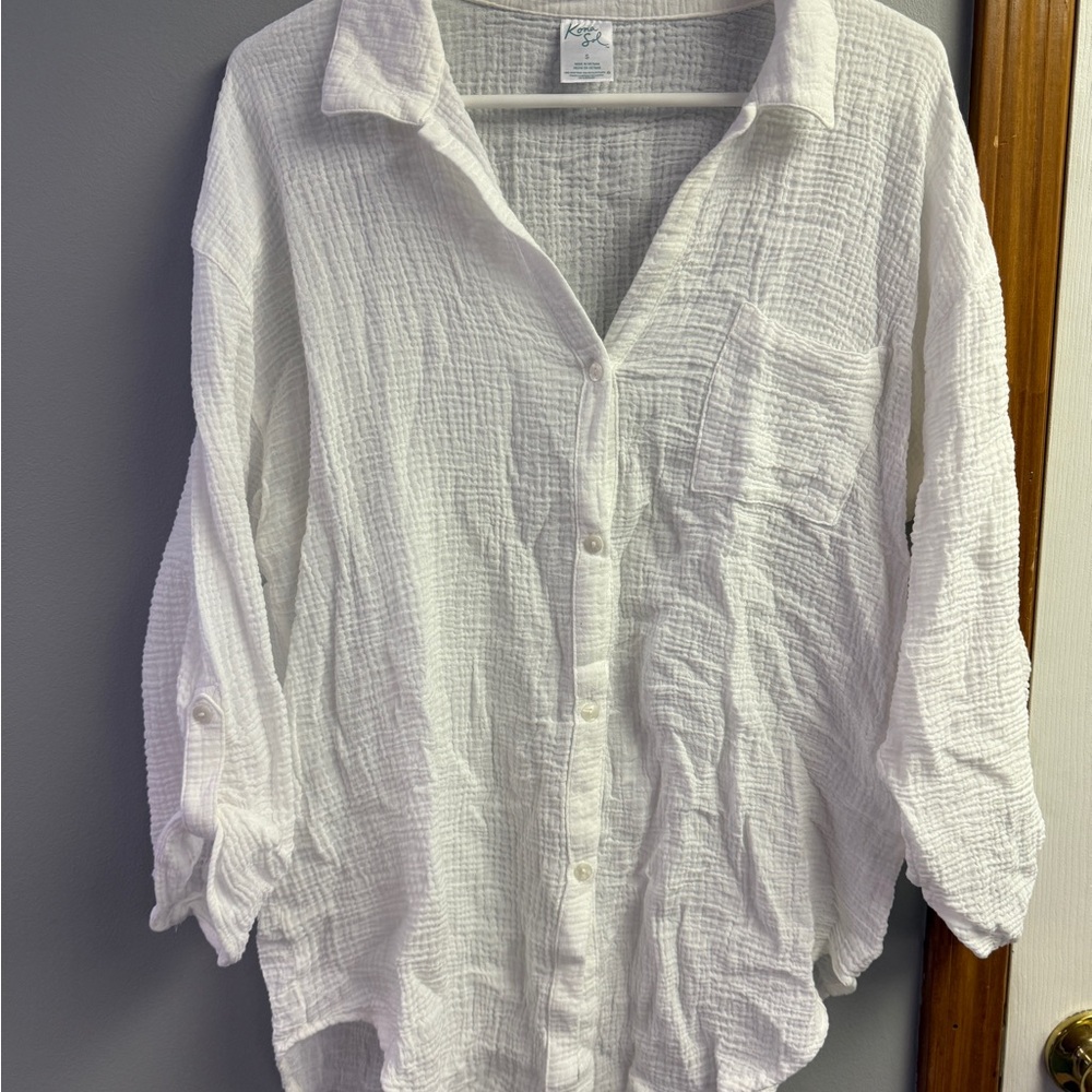 White Button-Up Shirt